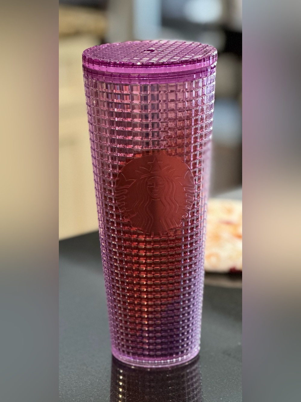 Starbucks 2021 Purple Shiny Iridescent Cold Cup 24oz Tumbler